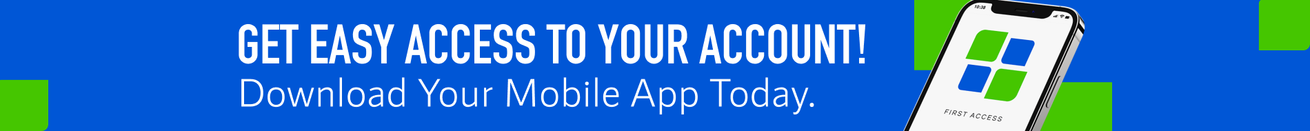 First Access home banner